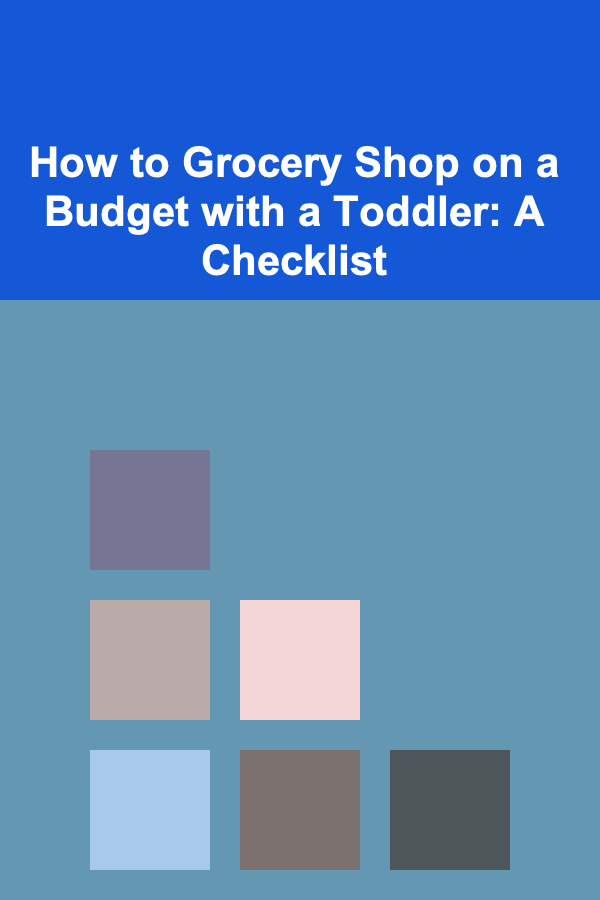 How to Grocery Shop on a Budget with a Toddler: A Checklist