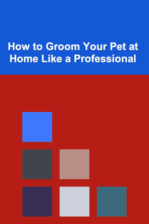 How to Groom Your Pet at Home Like a Professional