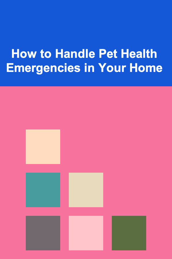How to Handle Pet Health Emergencies in Your Home