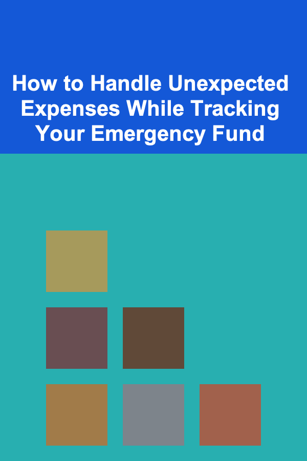 How to Handle Unexpected Expenses While Tracking Your Emergency Fund