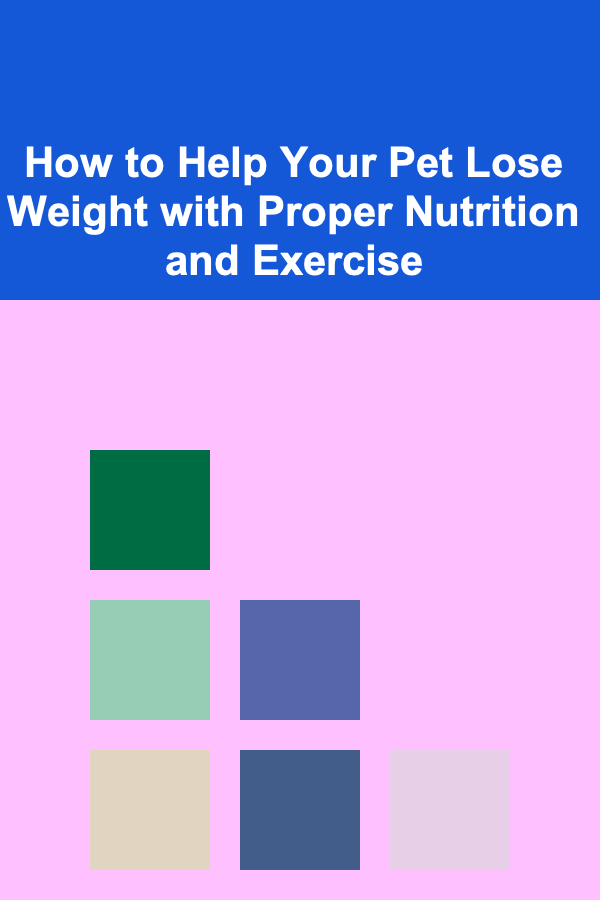 How to Help Your Pet Lose Weight with Proper Nutrition and Exercise
