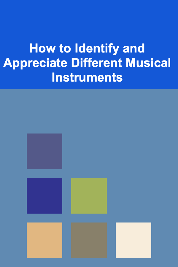How to Identify and Appreciate Different Musical Instruments