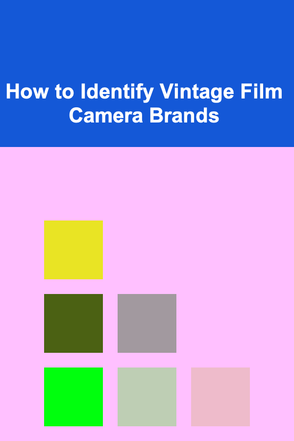 How to Identify Vintage Film Camera Brands