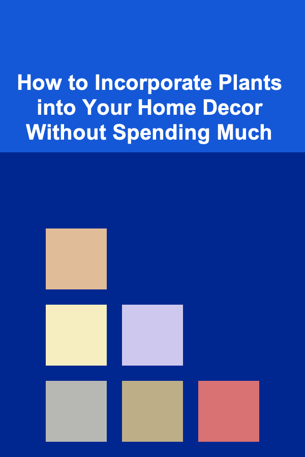 How to Incorporate Plants into Your Home Decor Without Spending Much