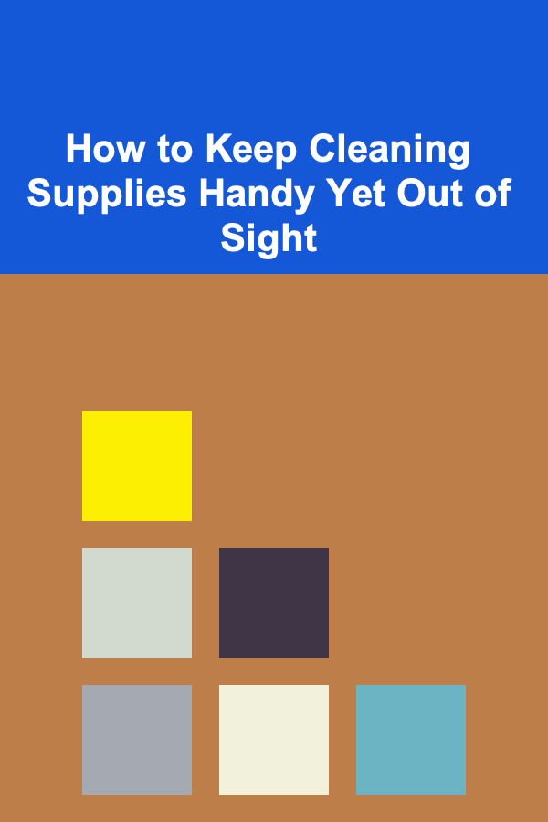 How to Keep Cleaning Supplies Handy Yet Out of Sight