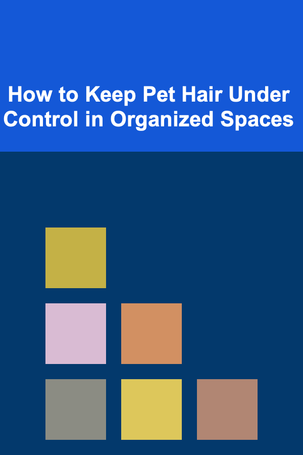 How to Keep Pet Hair Under Control in Organized Spaces