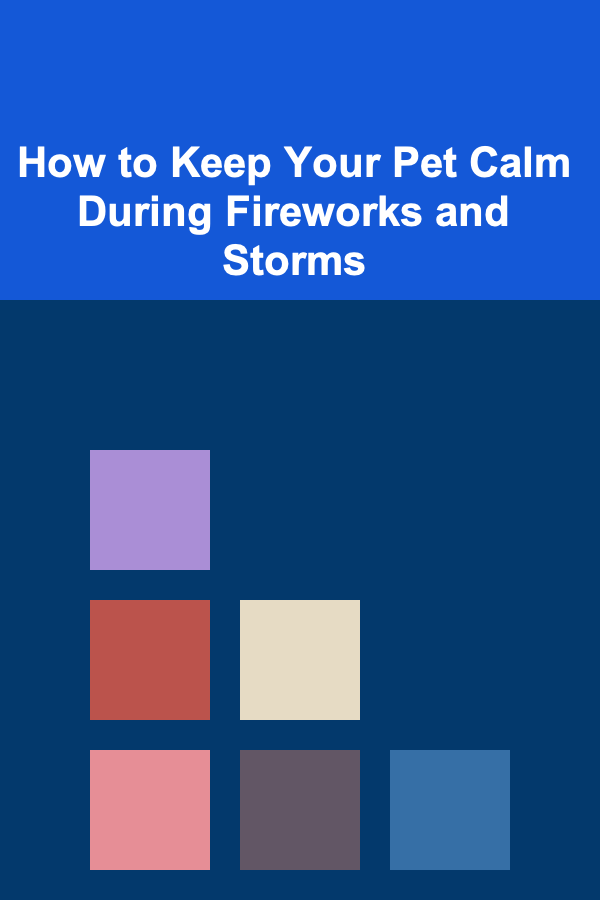 How to Keep Your Pet Calm During Fireworks and Storms