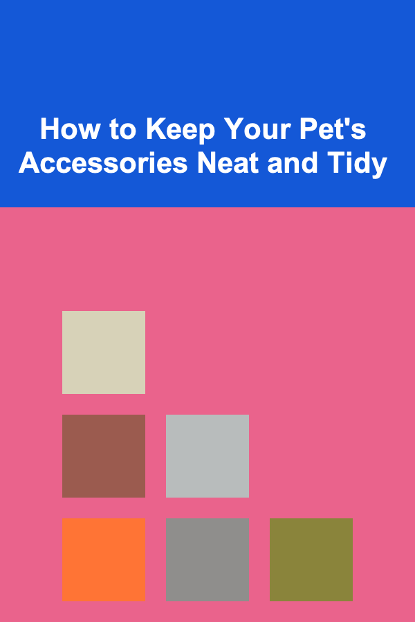 How to Keep Your Pet's Accessories Neat and Tidy