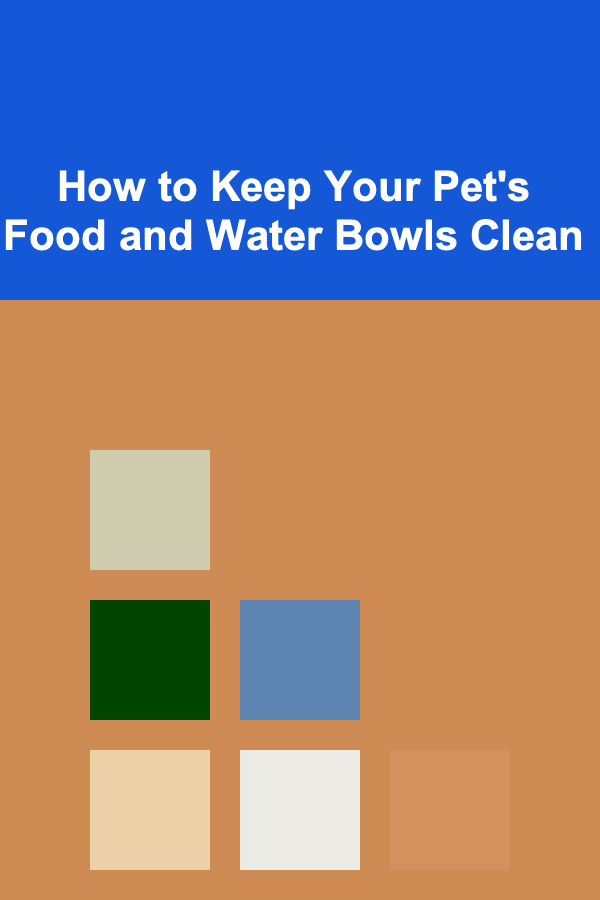 How to Keep Your Pet's Food and Water Bowls Clean