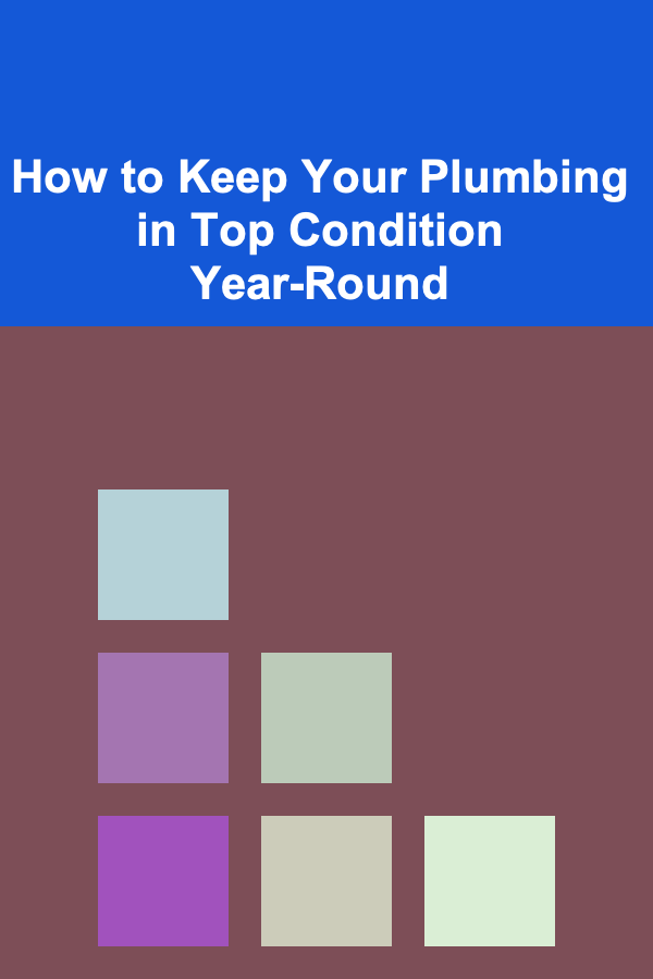 How to Keep Your Plumbing in Top Condition Year-Round