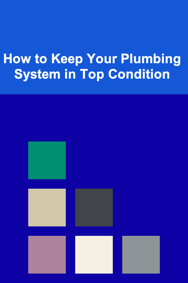 How to Keep Your Plumbing System in Top Condition