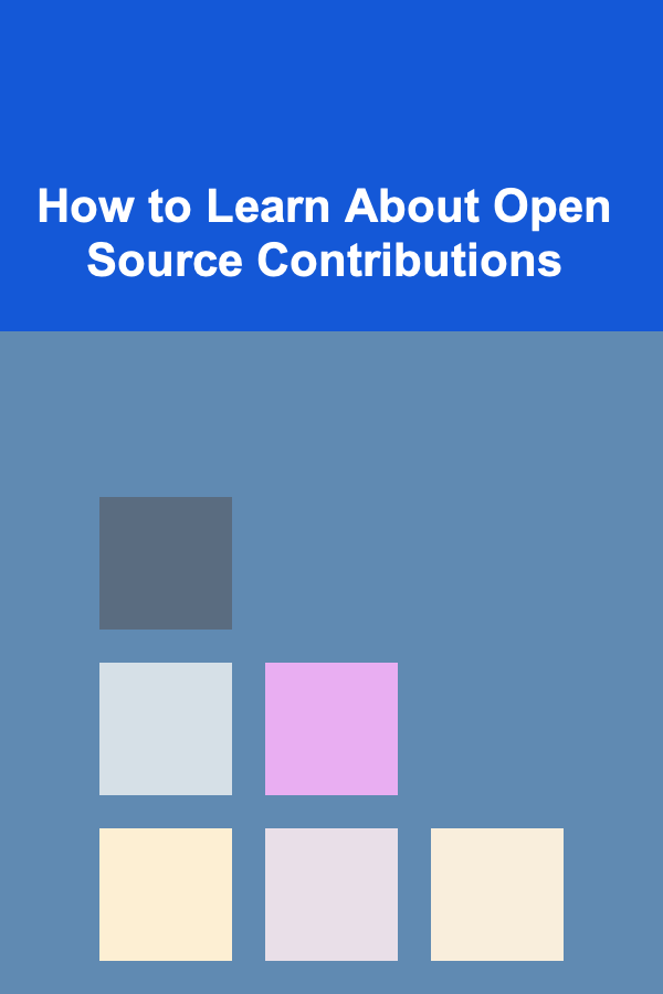 How to Learn About Open Source Contributions