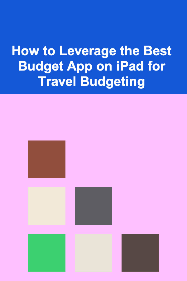 How to Leverage the Best Budget App on iPad for Travel Budgeting