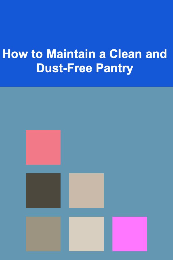 How to Maintain a Clean and Dust-Free Pantry