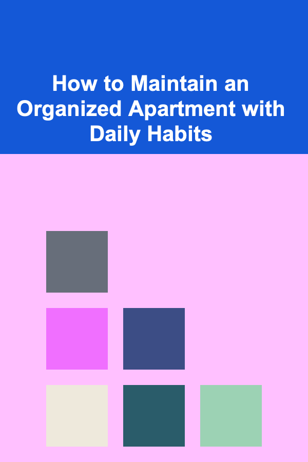 How to Maintain an Organized Apartment with Daily Habits