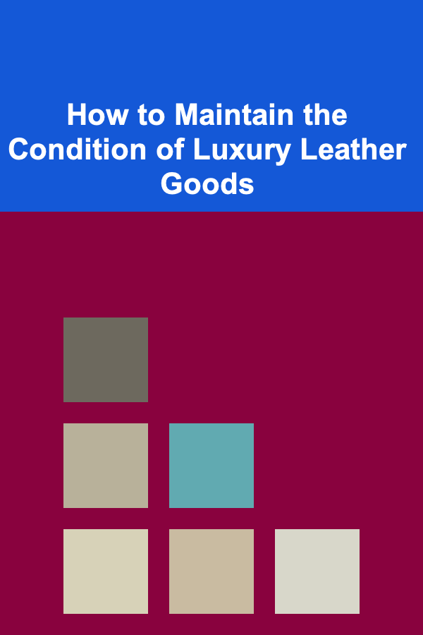 How to Maintain the Condition of Luxury Leather Goods