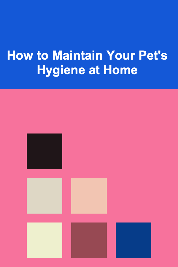 How to Maintain Your Pet's Hygiene at Home
