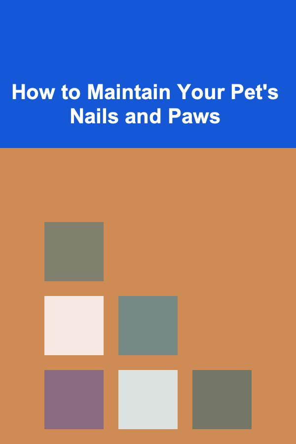 How to Maintain Your Pet's Nails and Paws