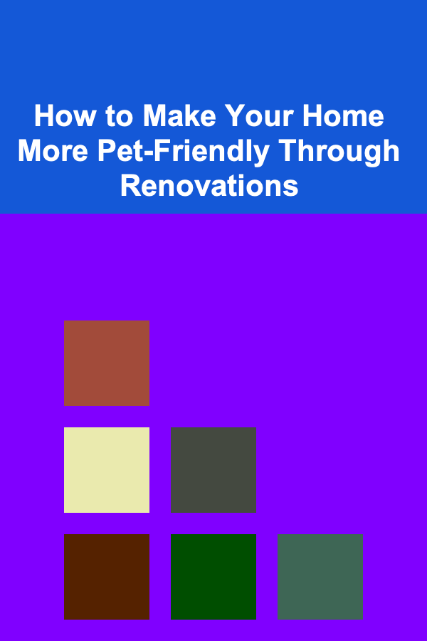How to Make Your Home More Pet-Friendly Through Renovations