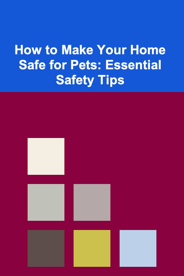 How to Make Your Home Safe for Pets: Essential Safety Tips