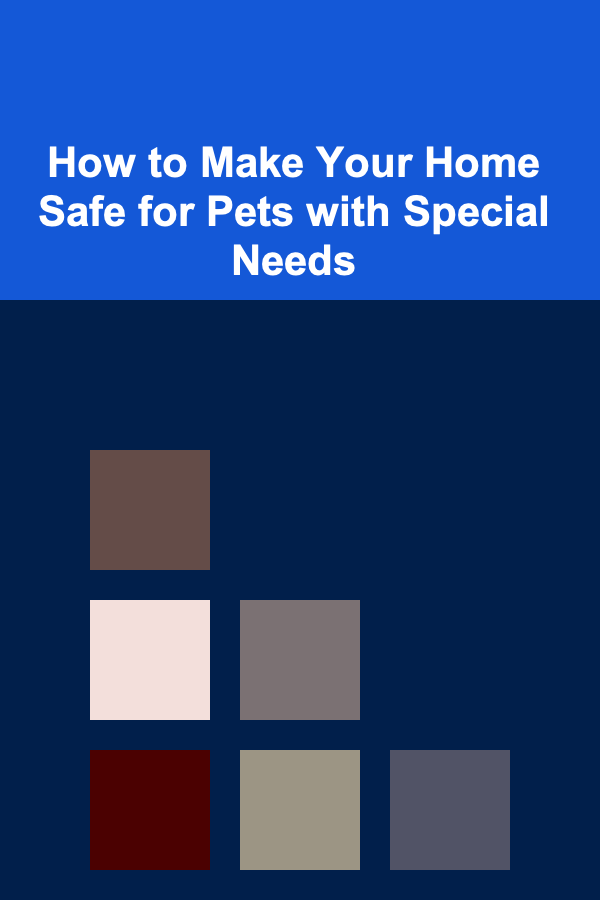 How to Make Your Home Safe for Pets with Special Needs
