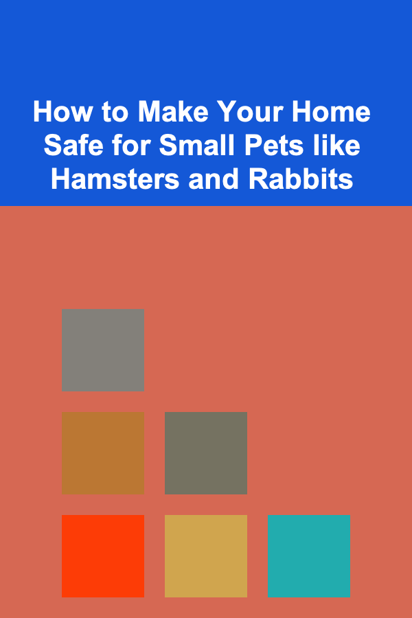 How to Make Your Home Safe for Small Pets like Hamsters and Rabbits