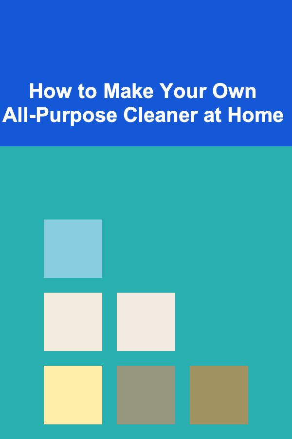 How to Make Your Own All-Purpose Cleaner at Home