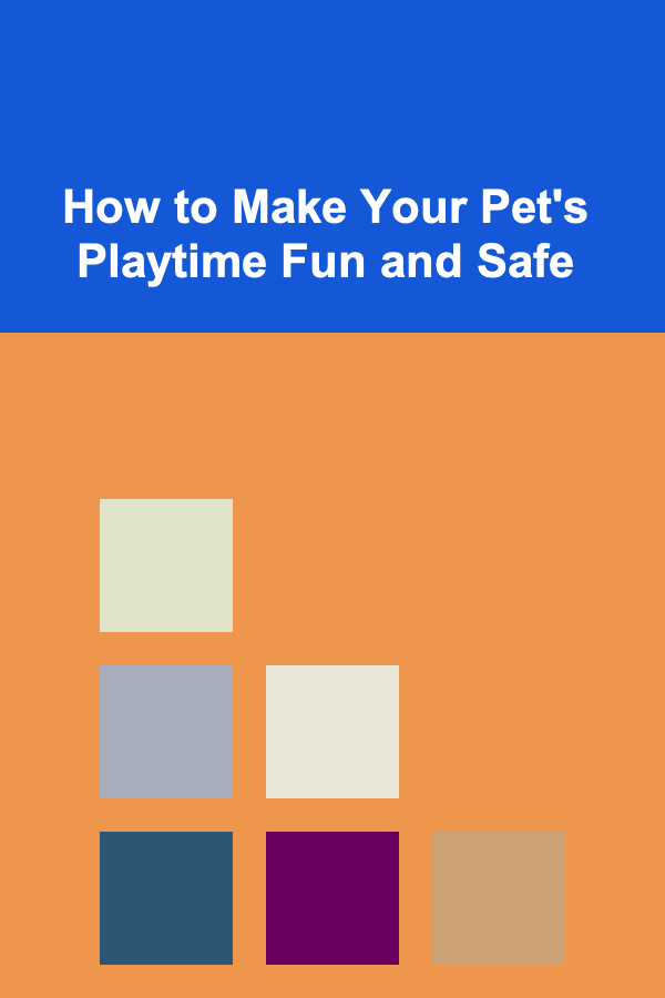 How to Make Your Pet's Playtime Fun and Safe