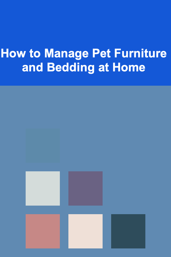 How to Manage Pet Furniture and Bedding at Home