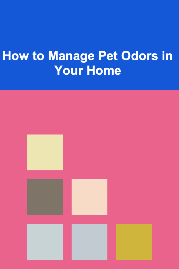 How to Manage Pet Odors in Your Home
