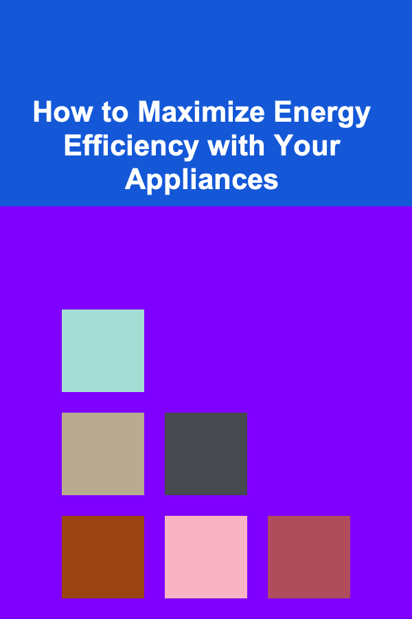 How to Maximize Energy Efficiency with Your Appliances
