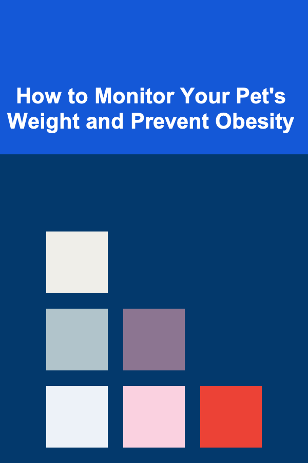 How to Monitor Your Pet's Weight and Prevent Obesity