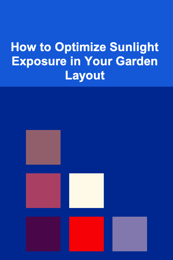 How to Optimize Sunlight Exposure in Your Garden Layout