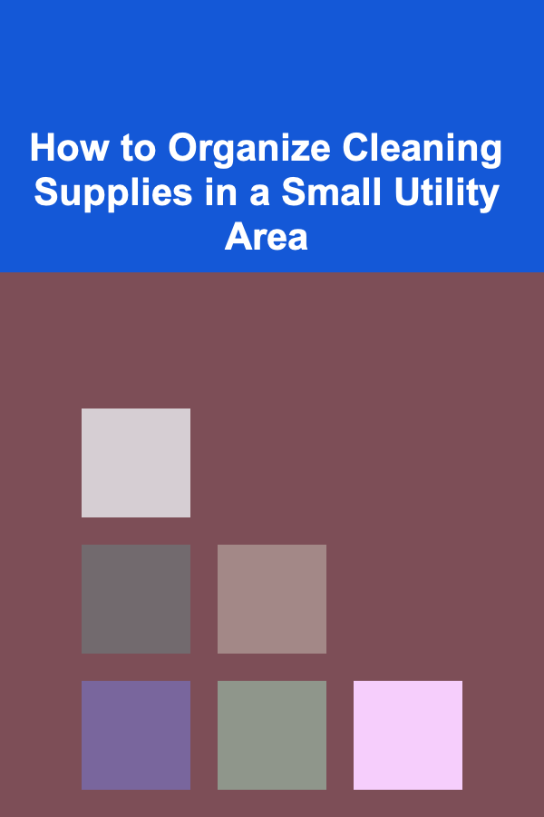 How to Organize Cleaning Supplies in a Small Utility Area