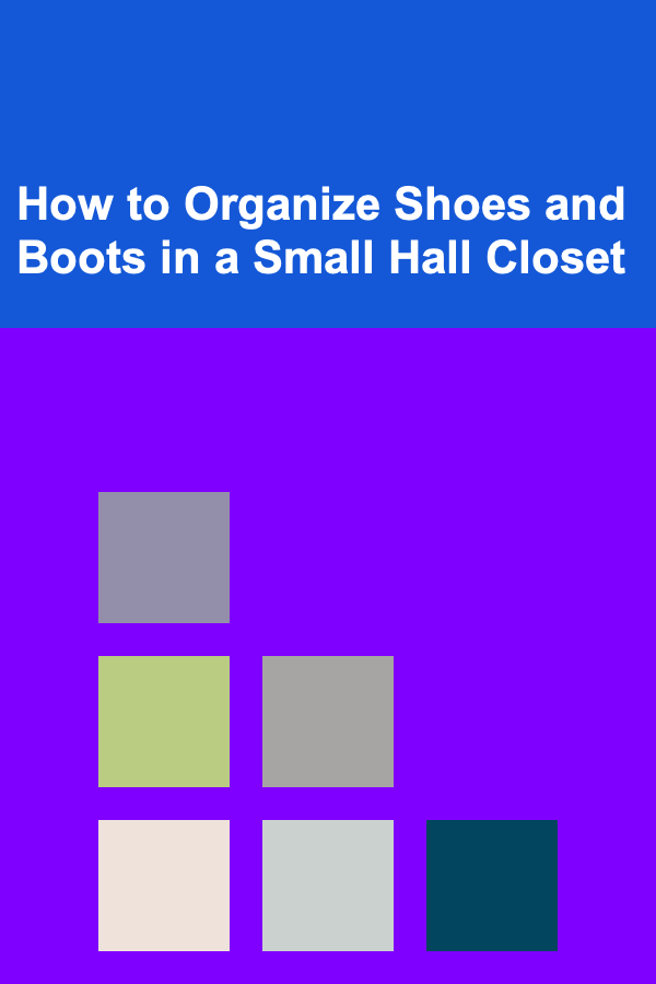 How to Organize Shoes and Boots in a Small Hall Closet