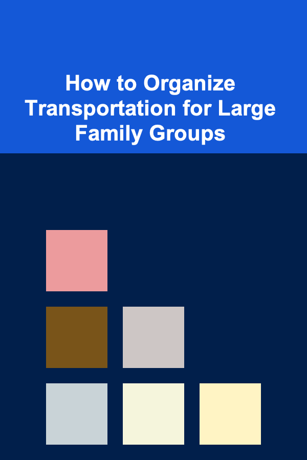 How to Organize Transportation for Large Family Groups