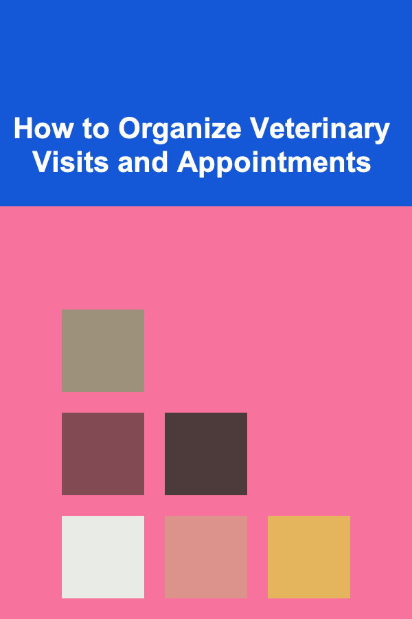 How to Organize Veterinary Visits and Appointments