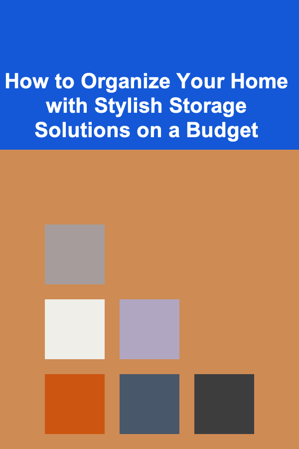 How to Organize Your Home with Stylish Storage Solutions on a Budget