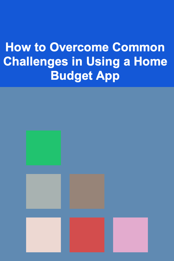 How to Overcome Common Challenges in Using a Home Budget App