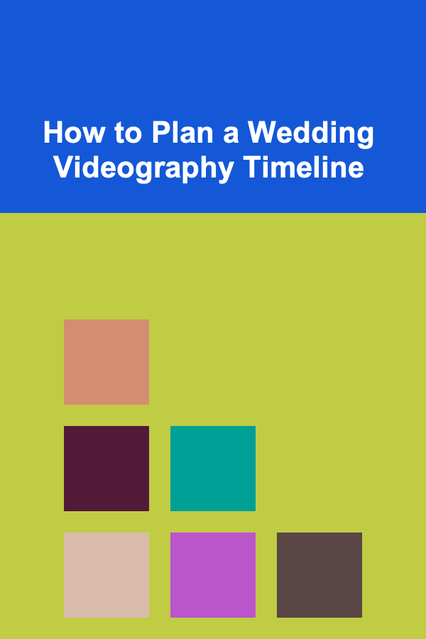 How to Plan a Wedding Videography Timeline