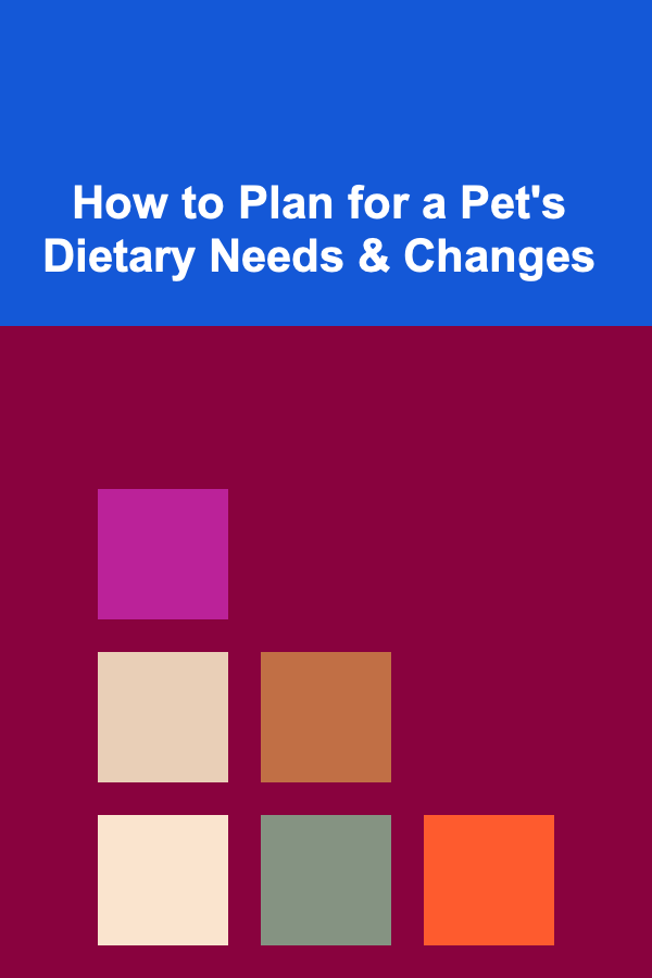 How to Plan for a Pet's Dietary Needs & Changes