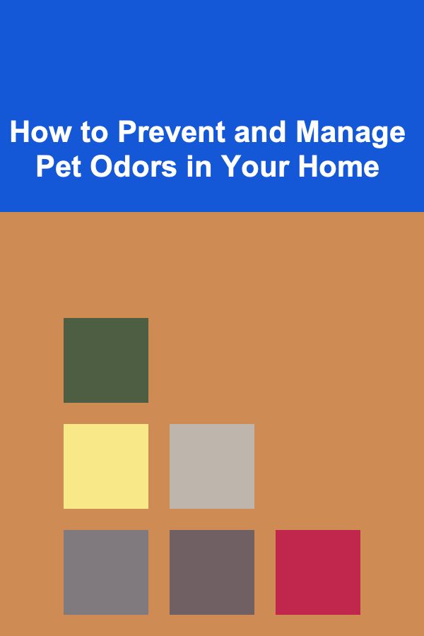 How to Prevent and Manage Pet Odors in Your Home