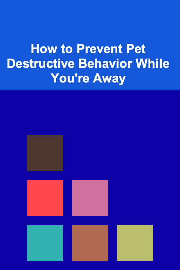 How to Prevent Pet Destructive Behavior While You're Away