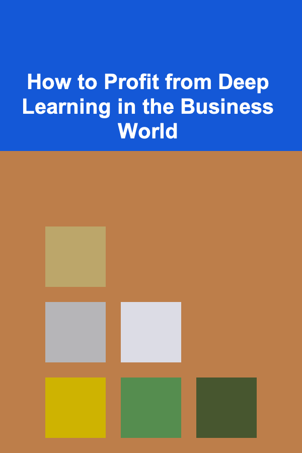 How to Profit from Deep Learning in the Business World
