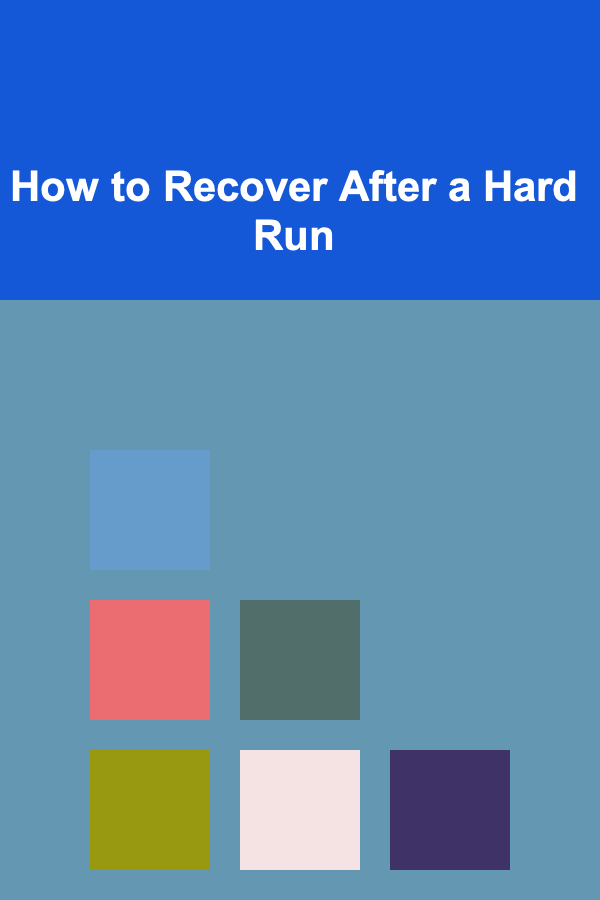 How to Recover After a Hard Run