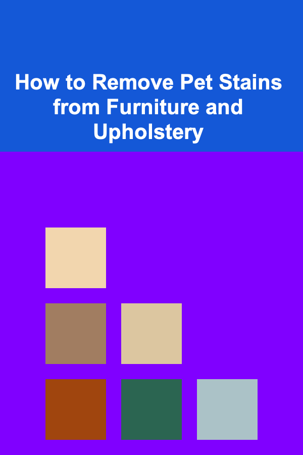 How to Remove Pet Stains from Furniture and Upholstery