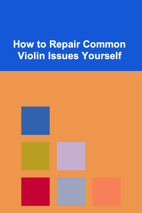 How to Repair Common Violin Issues Yourself