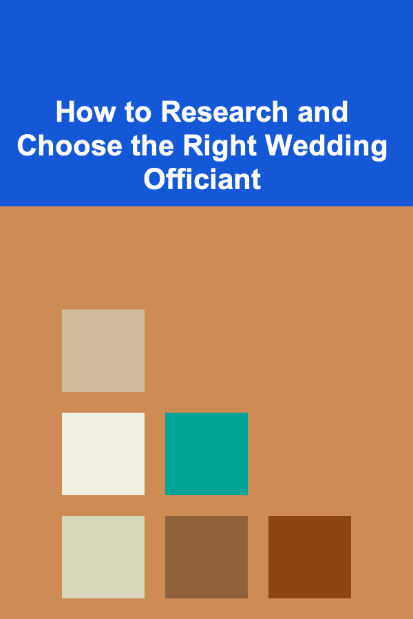 How to Research and Choose the Right Wedding Officiant