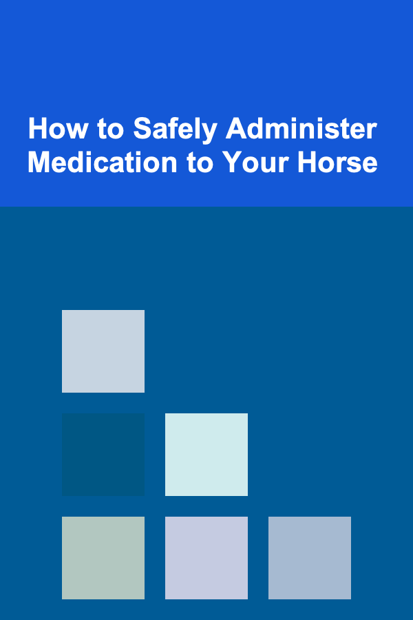 How to Safely Administer Medication to Your Horse