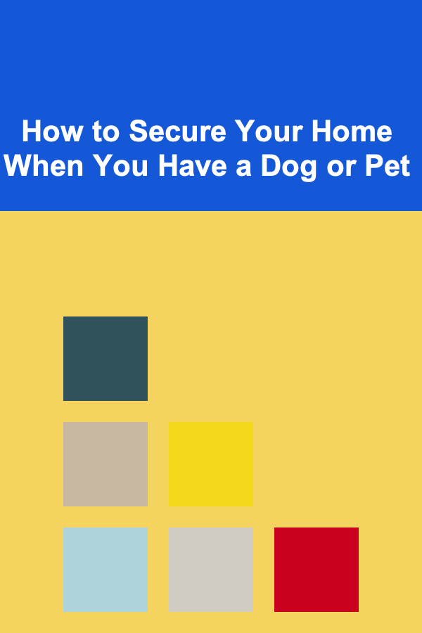 How to Secure Your Home When You Have a Dog or Pet